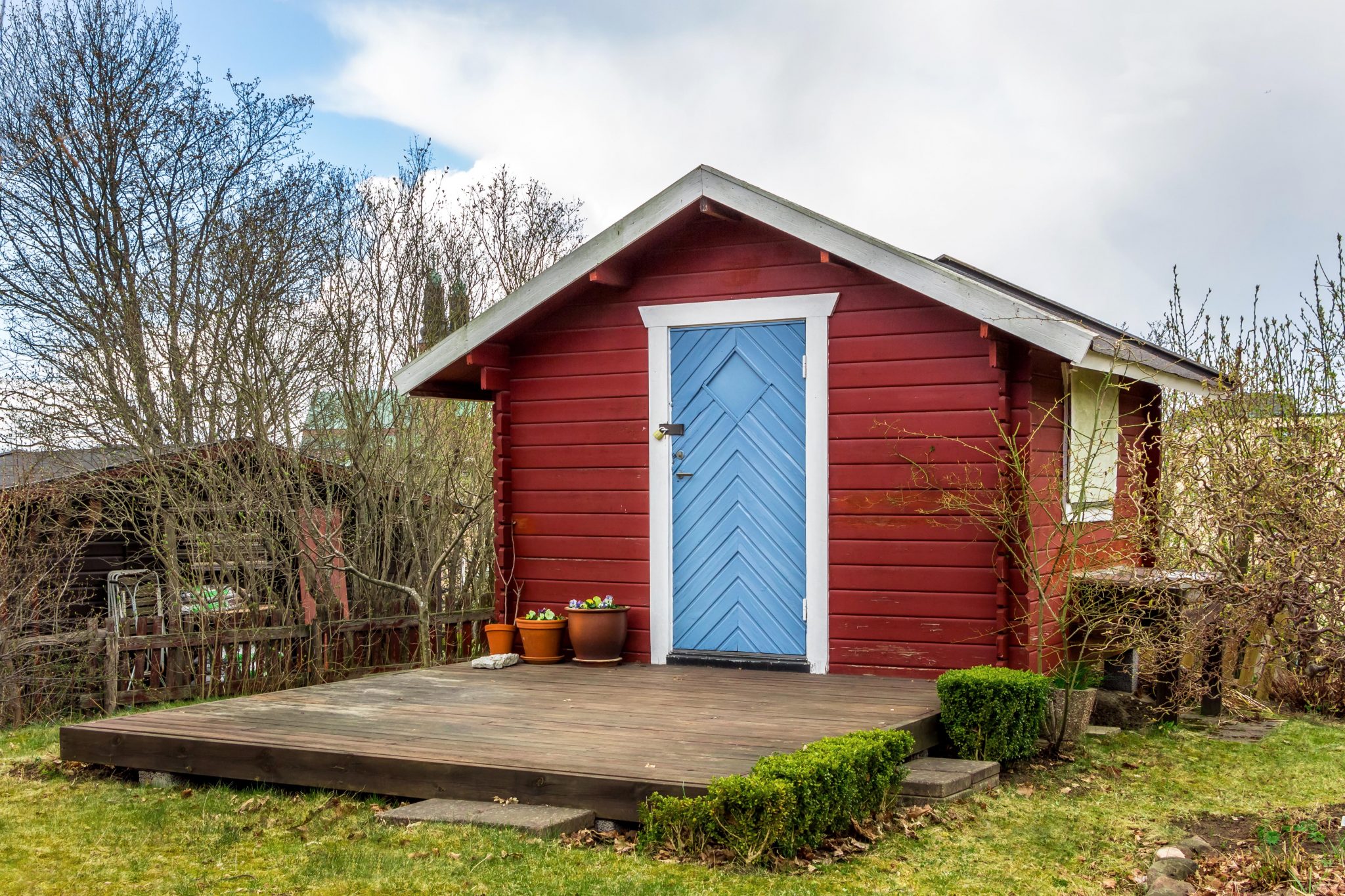 Painted shed