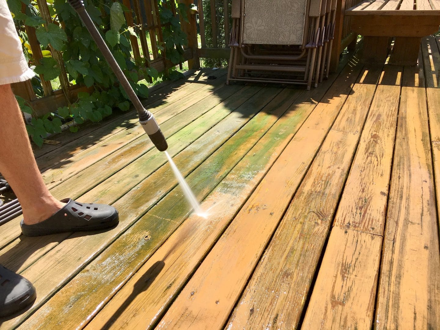 Power Washing Decking